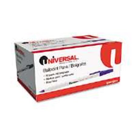 Coolcrafts UNV15614 Economy Ballpoint Stick Oil-Based Pen- Blue Ink- Medium, 60PK CO3825979